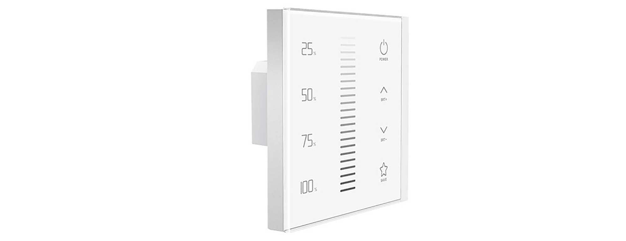 RF 2.4GHz, DMX512 Dimming Capacitive Touch Panel, 100-240Vac input, sync/Zone control function,IP44.